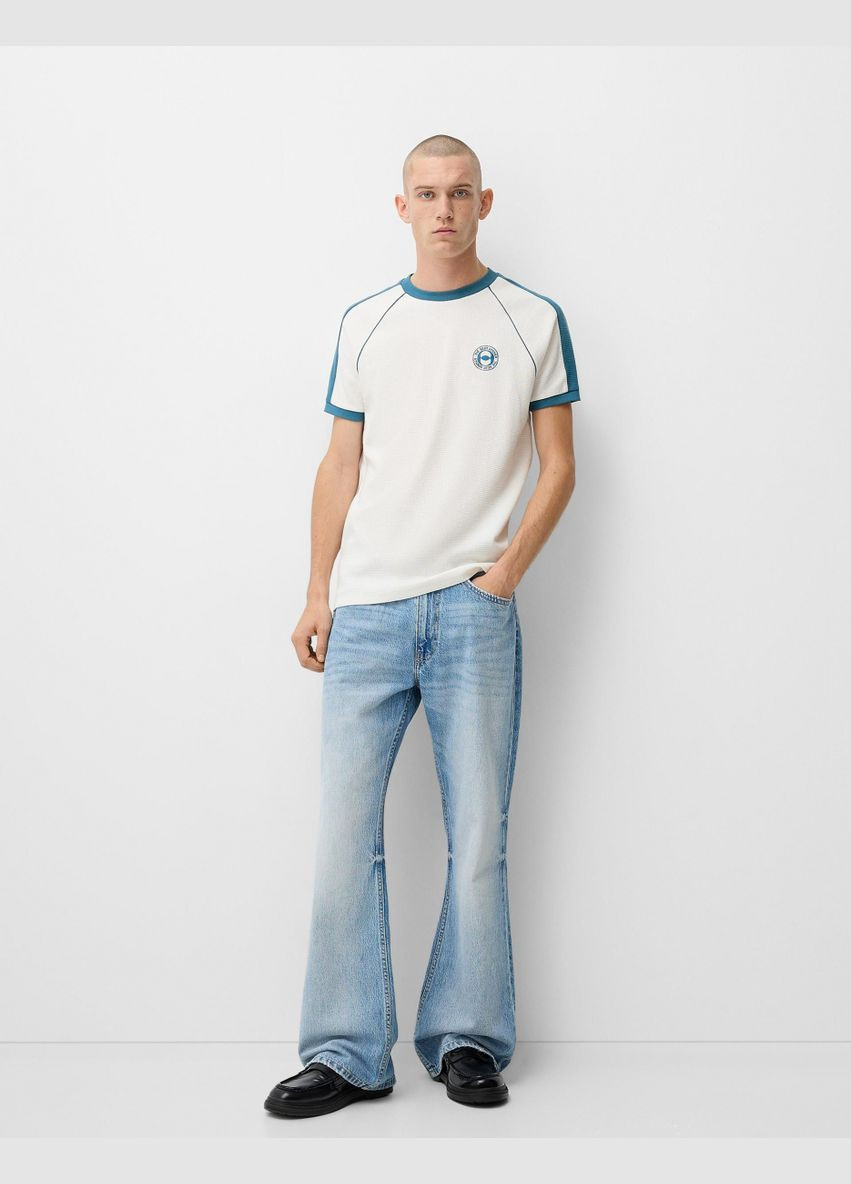 Біла футболка Bershka 8132/538 WHITE