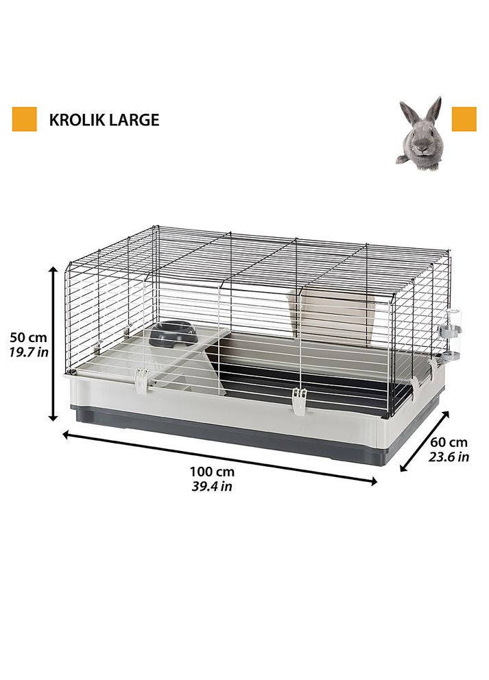 Клетка для кроликов и грызунов Krolik (Ферпласт Кролик) 100 х 60 х h 50 см - LARGE, Ferplast (297647621)