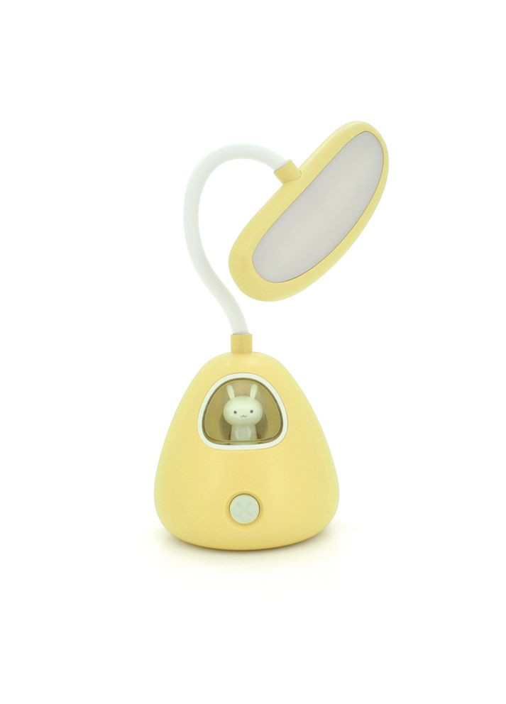 Гибкая настольная лампаничник RABBIT LD-3053, 3 режима, 4,2V 300mAh. microUSB, 3 часа работы, 25см, 200гр, Yellow, Box Voltronic (314779545)