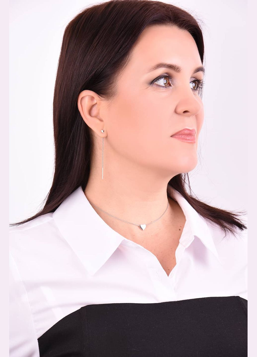 Серебряное колье Сердце (1089) 40 IRIJ (340334072)