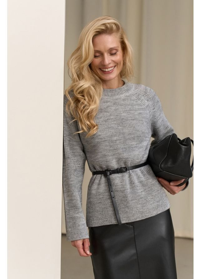 Серый джемпер 2844 джинсовый Triko Bakh