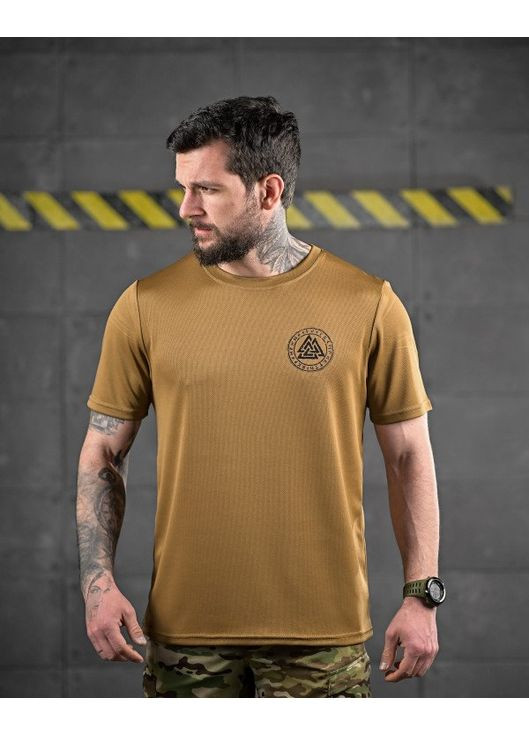 Тактическая мужская футболка Руны койот No Brand (358203763)