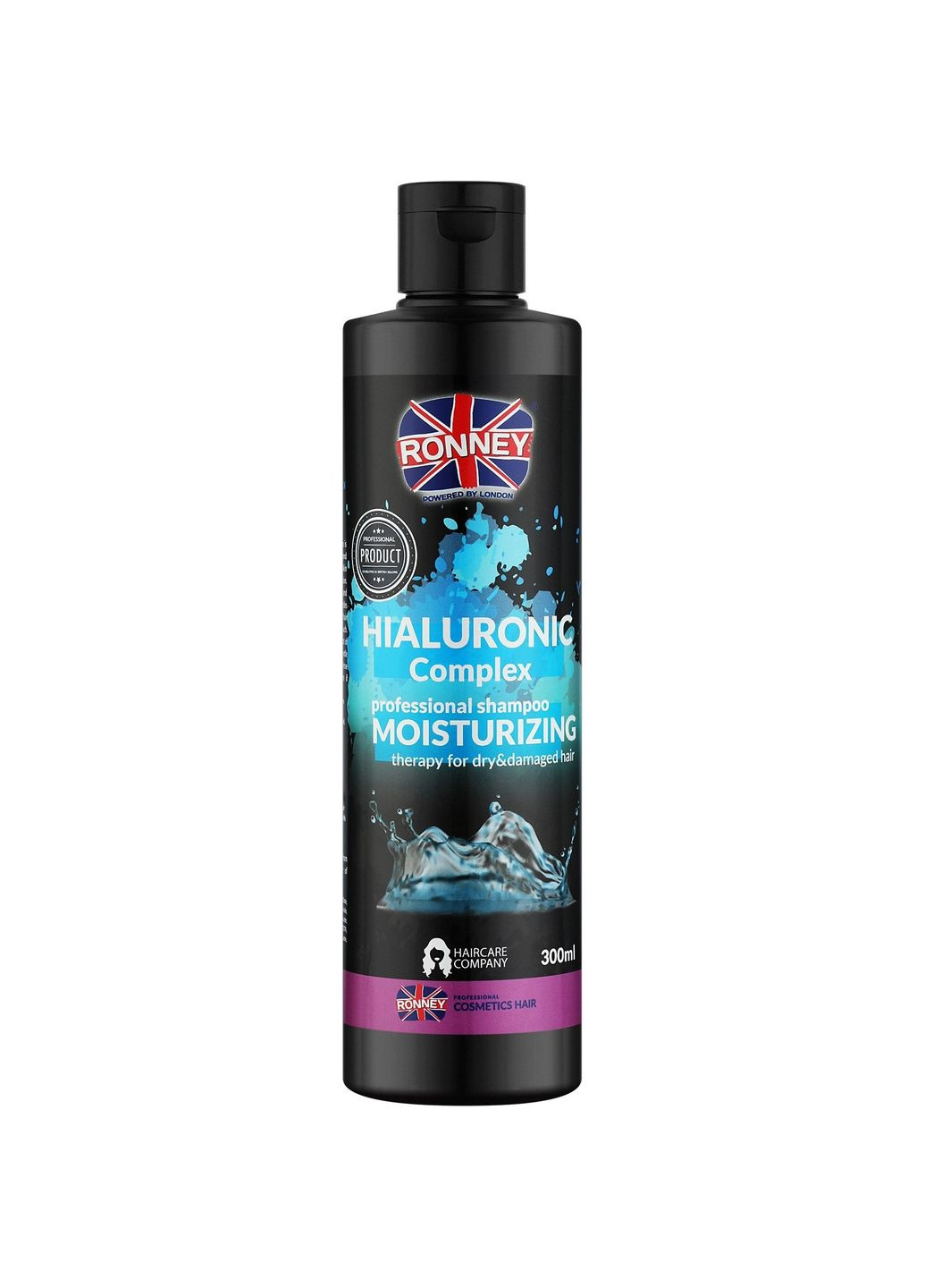 Шампунь для сухого та пошкодженого волосся Professional Hyaluronic Complex Moisturizing, 300 мл RONNEY 5060589155602 (331860388)