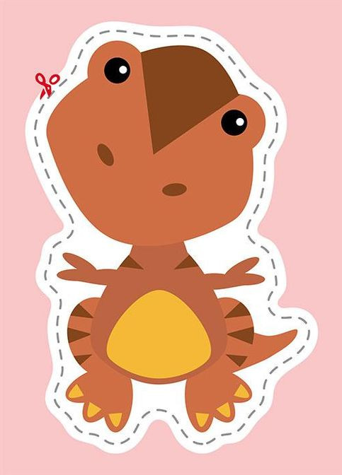 Вирізалки для найменших. Кумедні динозаврики кр Кенгуру (316080716)