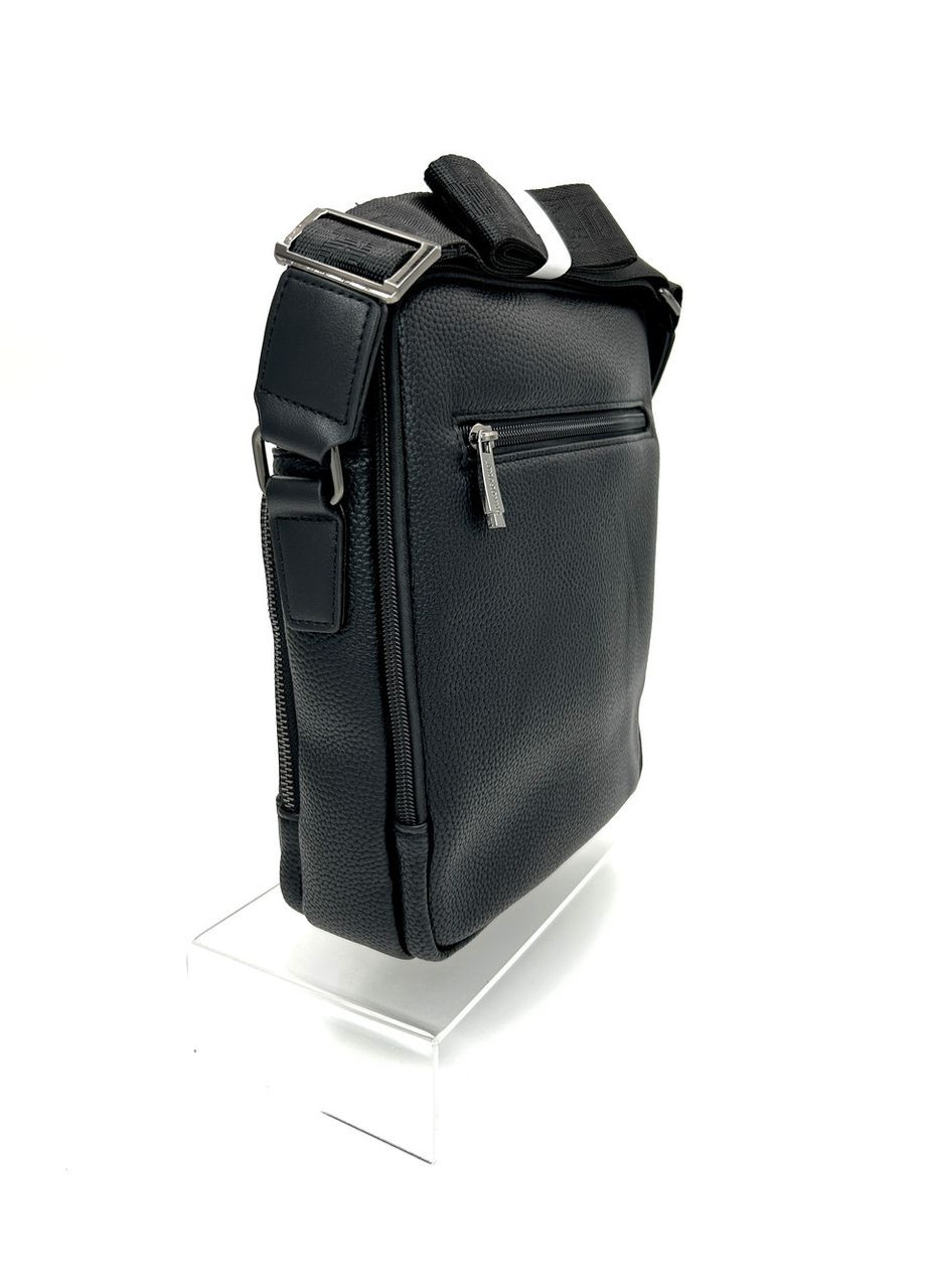 Чоловіча сумка з еко-шкіри Bradford 8923-2 чорна 24 х 20 х 7.5 No Brand (371682045)