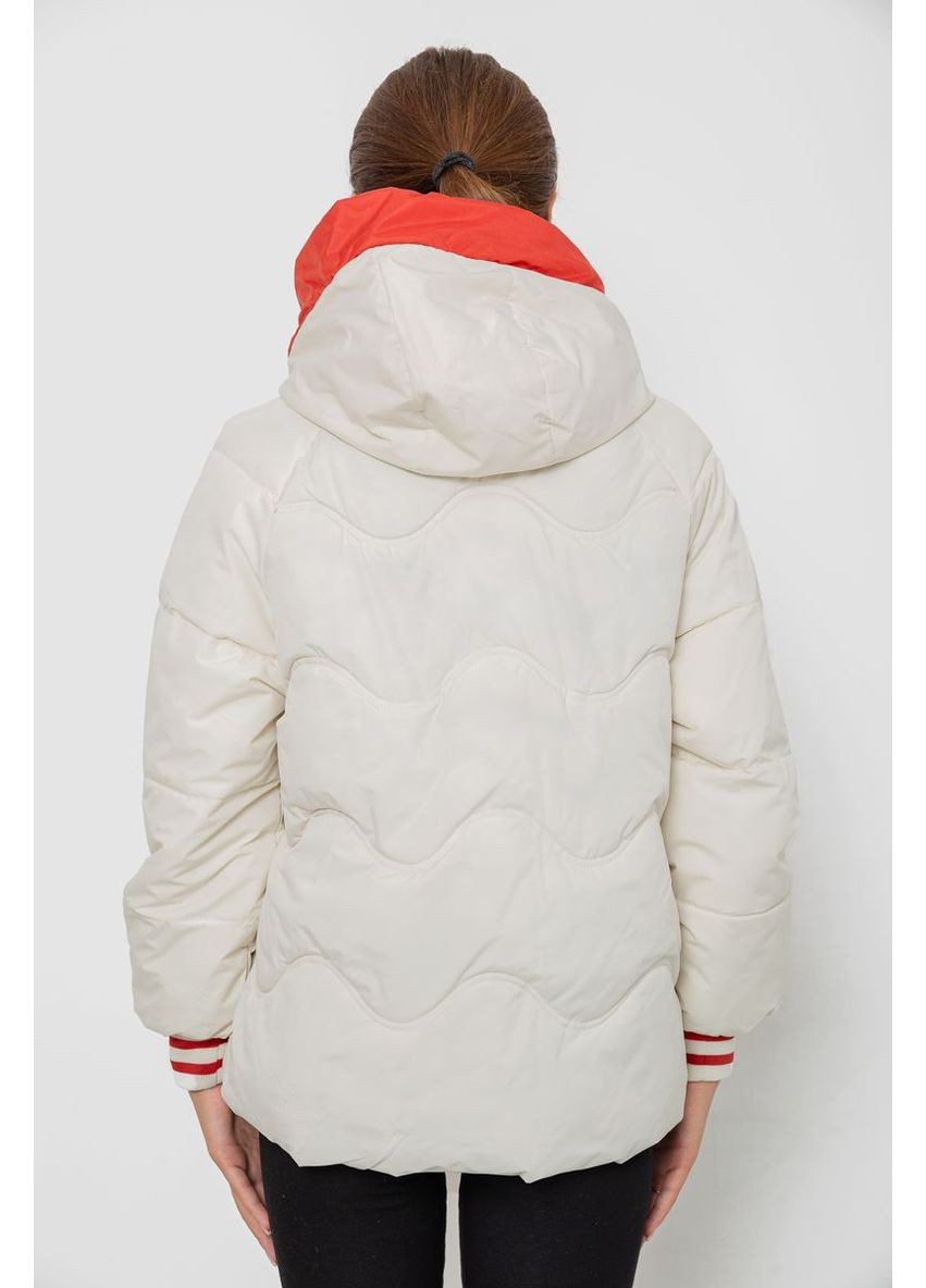 Молочная демисезонная куртка женская демисезонная с рукавом реглан Sport Line