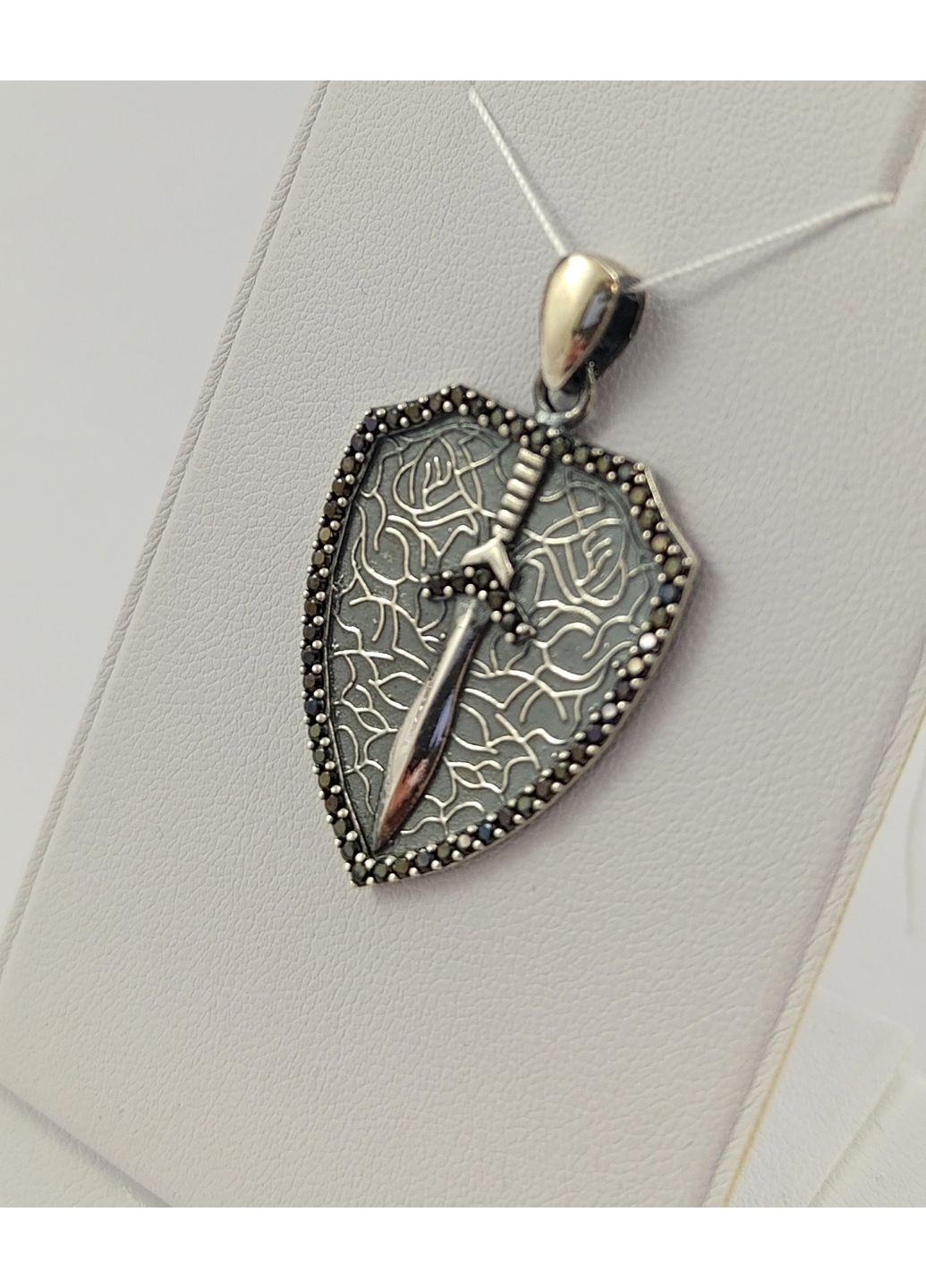 Підвіска срібна "Щит із кинджалом" ПЩкн-чц3 Shatlen Підвіска (361318944)