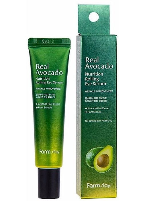 Сироватка-ролер для шкіри навколо очей з екстрактом авокадо Real Avocado Nutrition Rolling Eye Serum 25ml (2-969153) FarmStay (369789930)