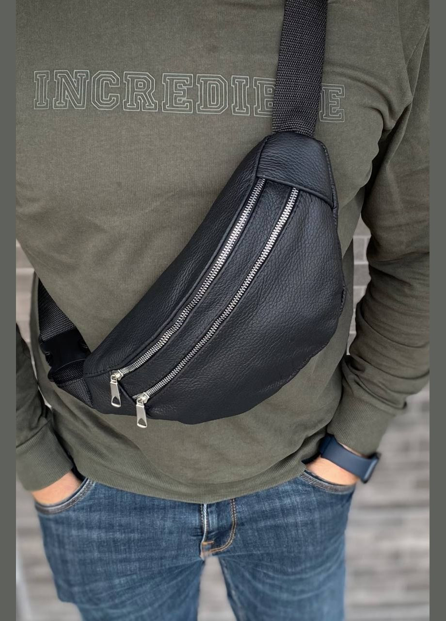 Сумка на груди бананка натуральна шкіра Turtle leather 2.0 No Brand (301083600)