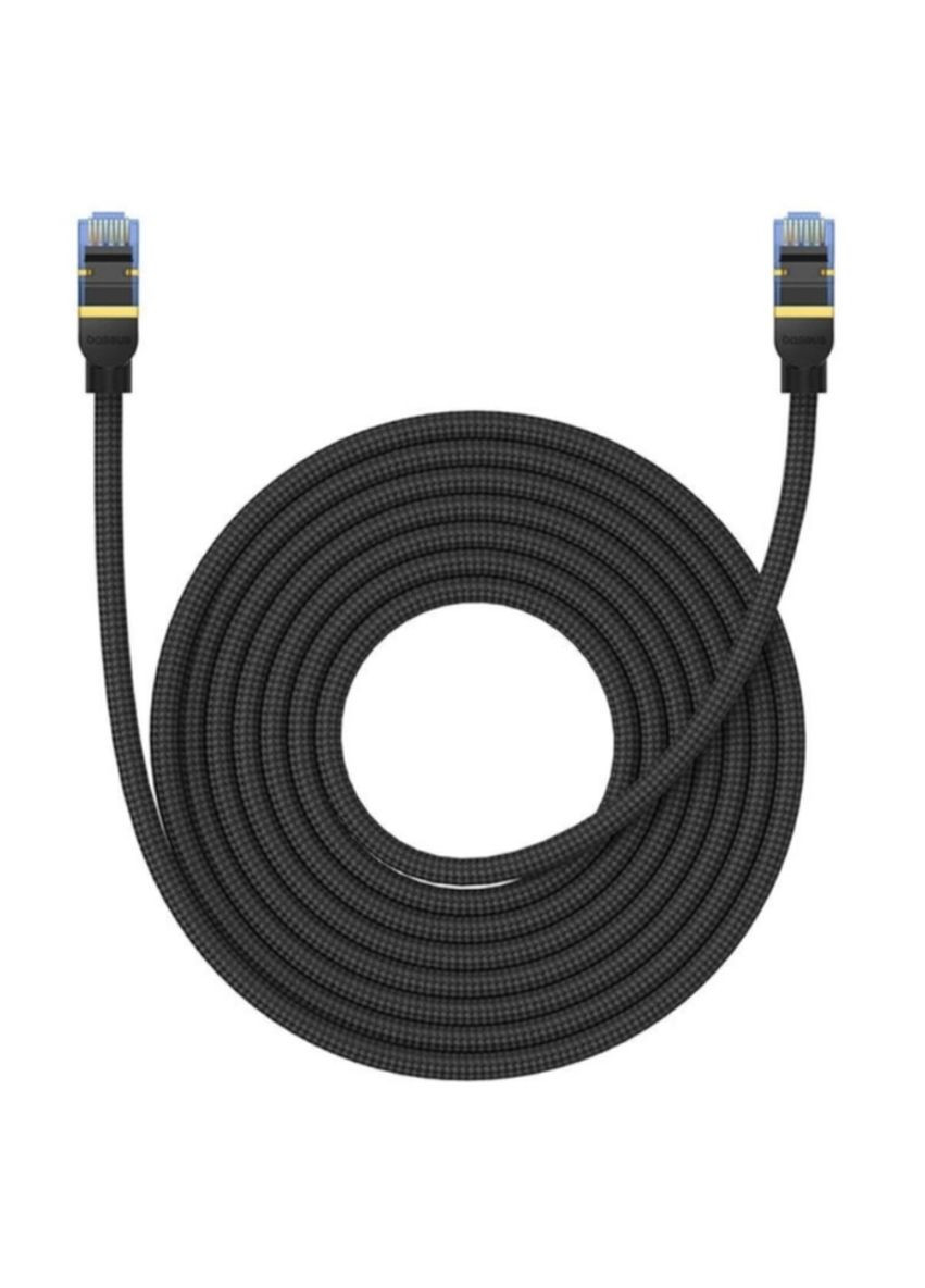 Сетевой кабель Ethernet Cable (Braided Cable) 10m Cluster Black Baseus High Speed CAT7 10Gigabit (340278316)