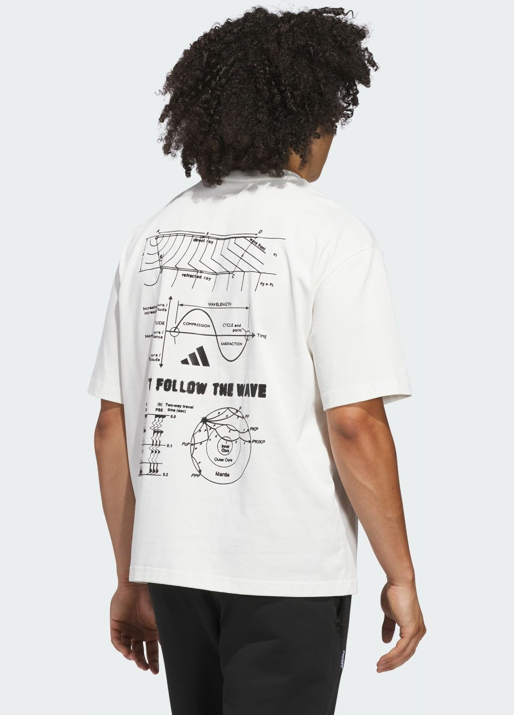 Белая футболка anthony edwards adidas