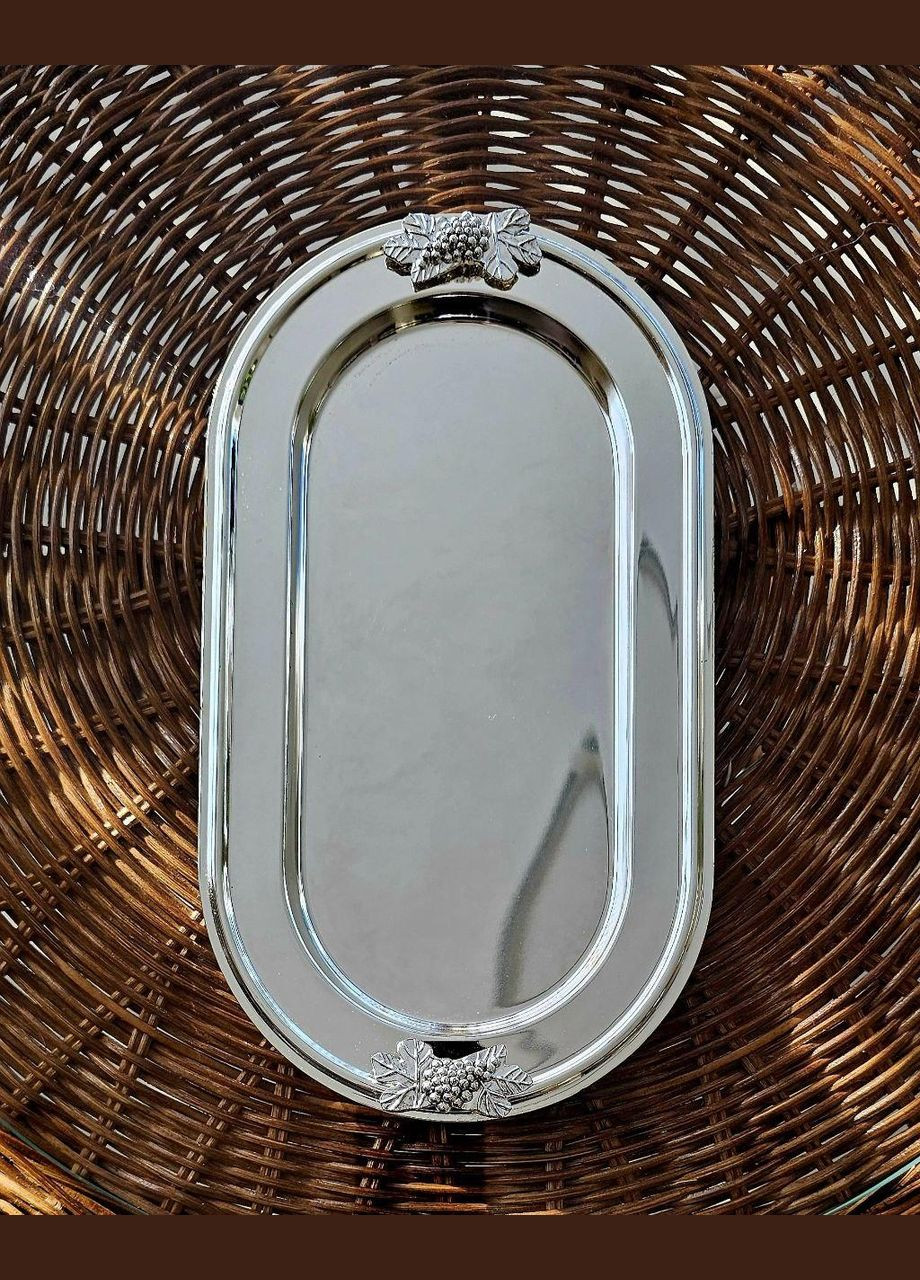 Піднос овальний Виноград, 28х15 см (466-1107.2) No Brand (347338422)