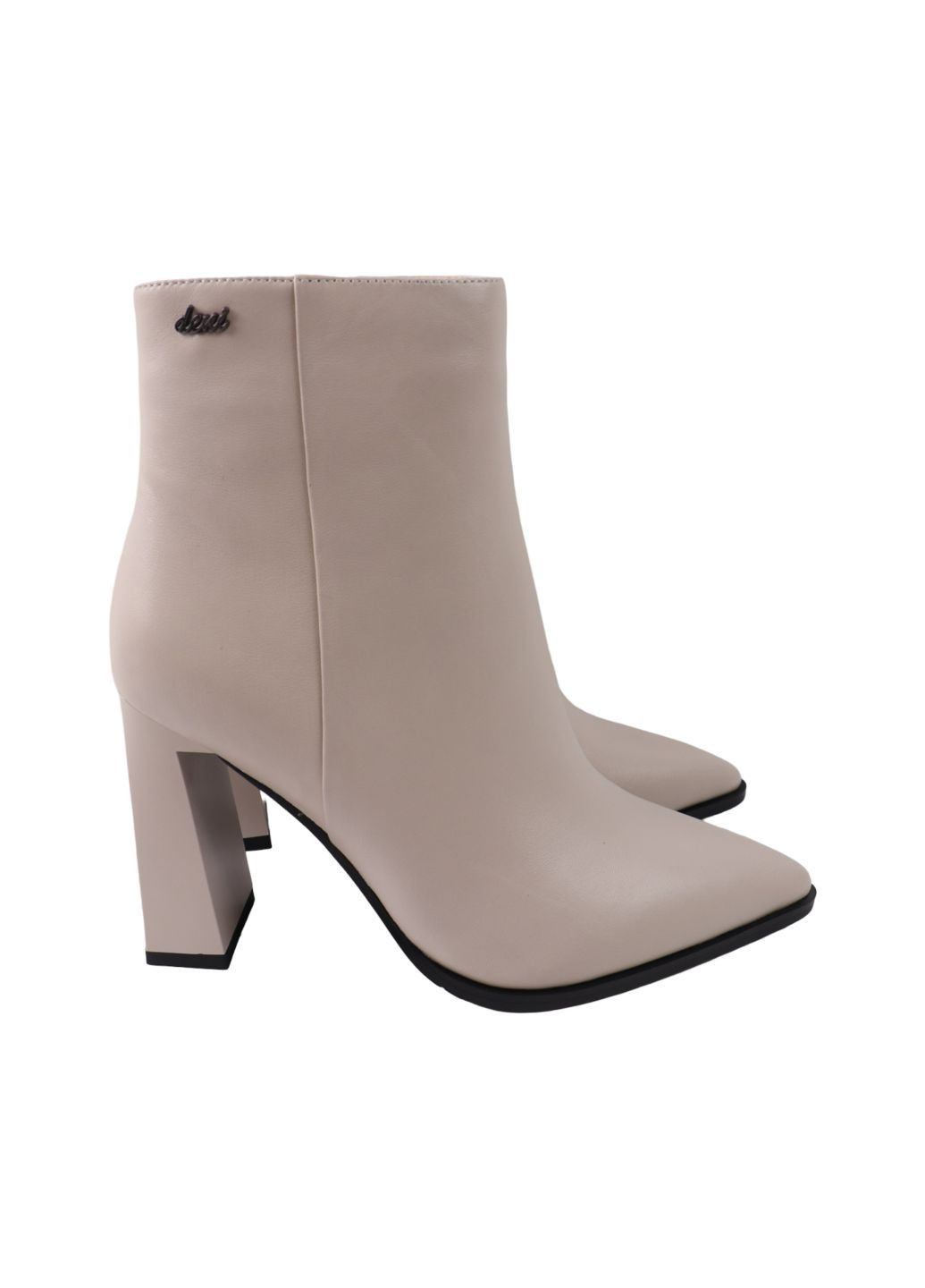 Бежевые ботильоны женские бежевые натуральная кожа VIDORCCI 87-24DH