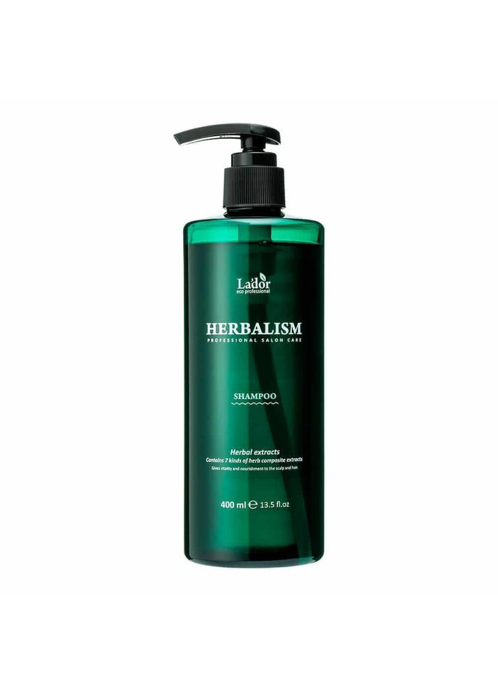 Заспокійливий трав'яний шампунь для волосся Lador Herbalism Shampoo 400 ml La'dor (358499880)
