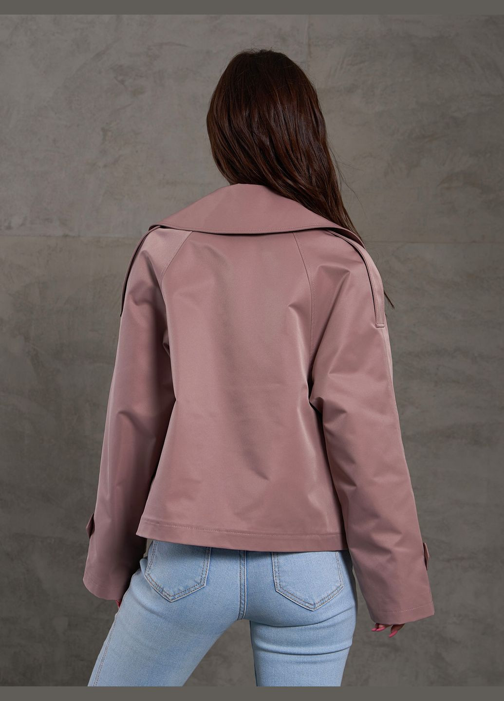 Коричневе демісезонне Жіночі куртки двобортне ISSA PLUS