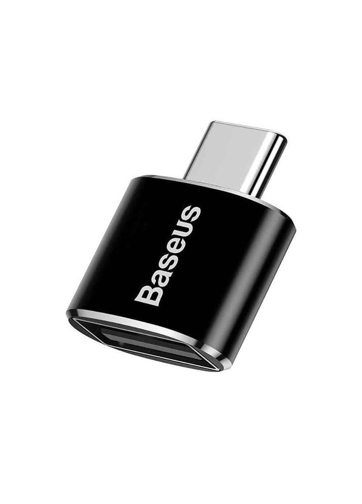 Переходник Female USB to Type-C Male OTG Adapter Converter | 2.4 A Black (CATOTG-01) Baseus (368698427)