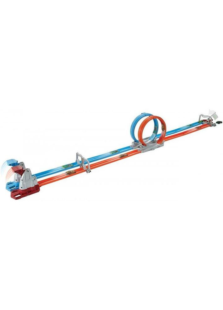 Портативний іграшковий автотрек трек Подвійна петля (GFH85) Hot Wheels (302292031)