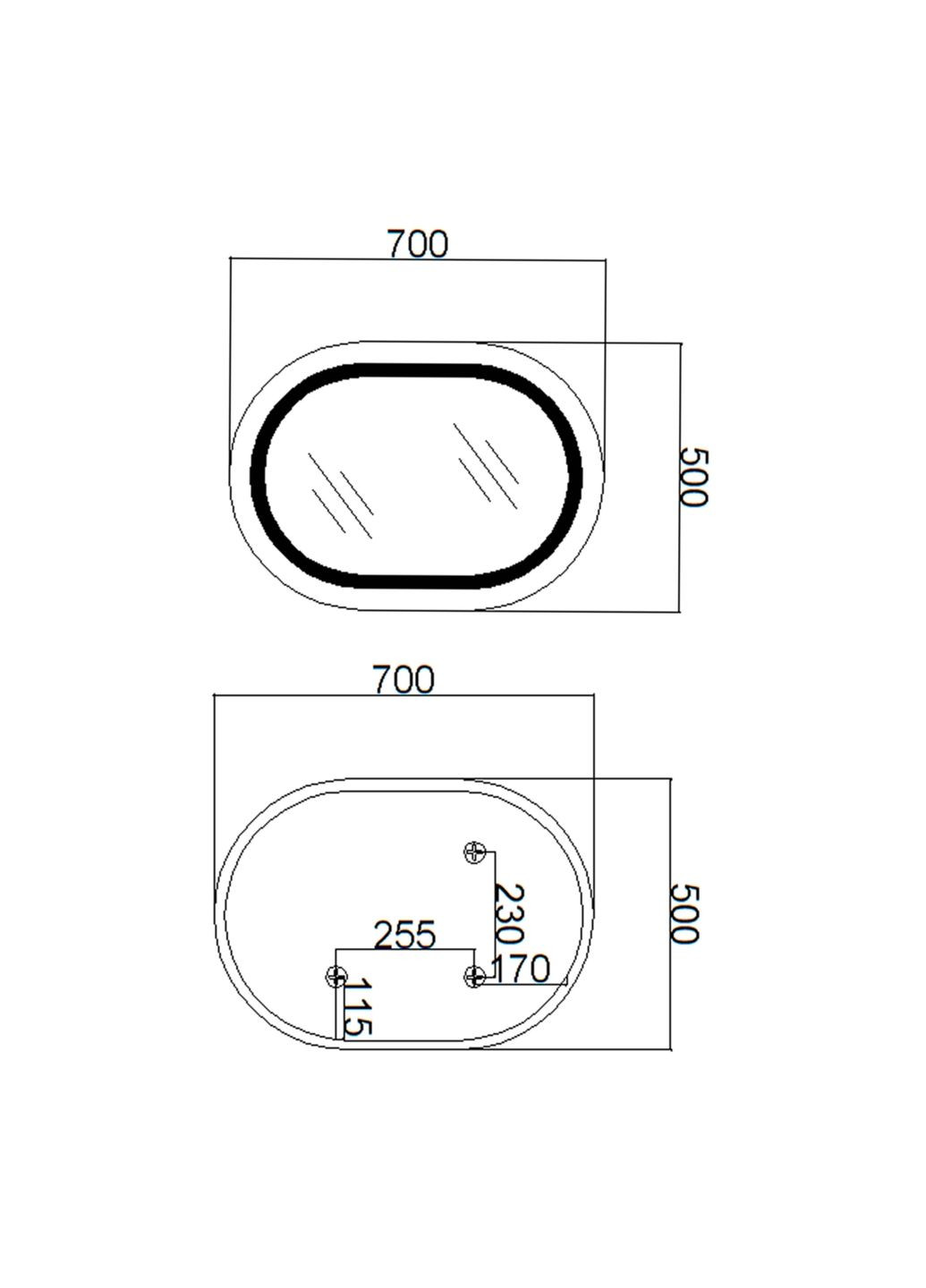Дзеркало Qtap GE1 (336965346)