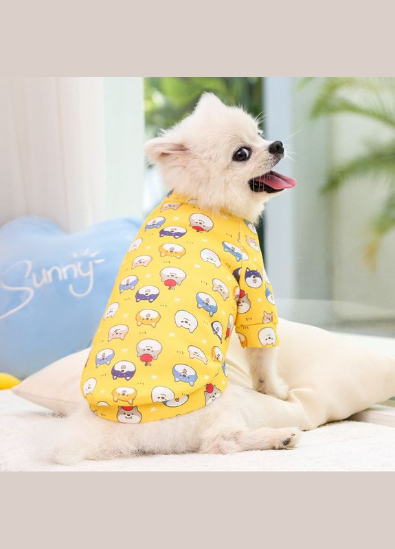 Пуловер для котів Pet Style "Собачки" Жовтий XL No Brand - (323236264)