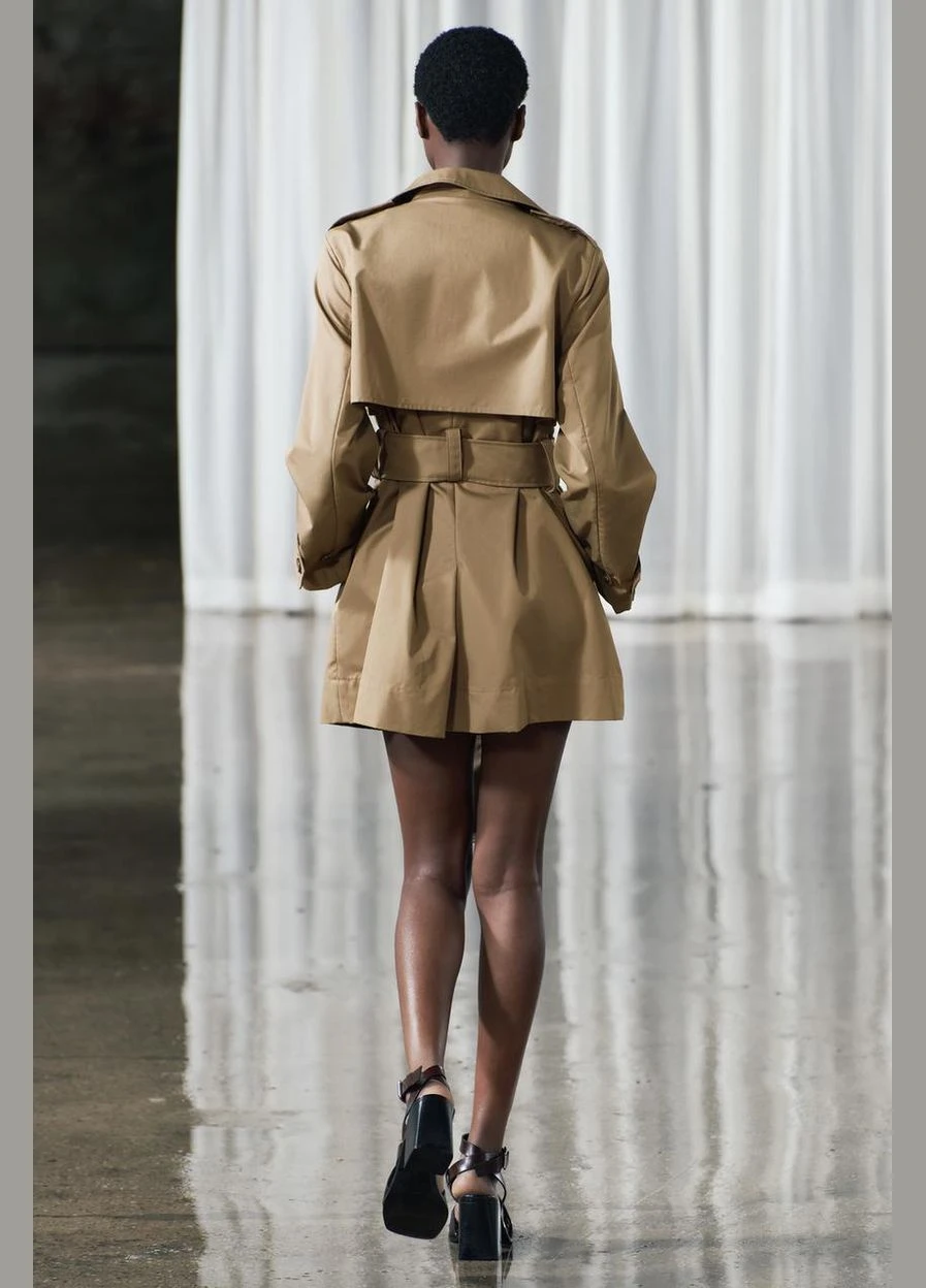 Плащ тренч Zara тренчкот на пуговицах демисезон (301591063)