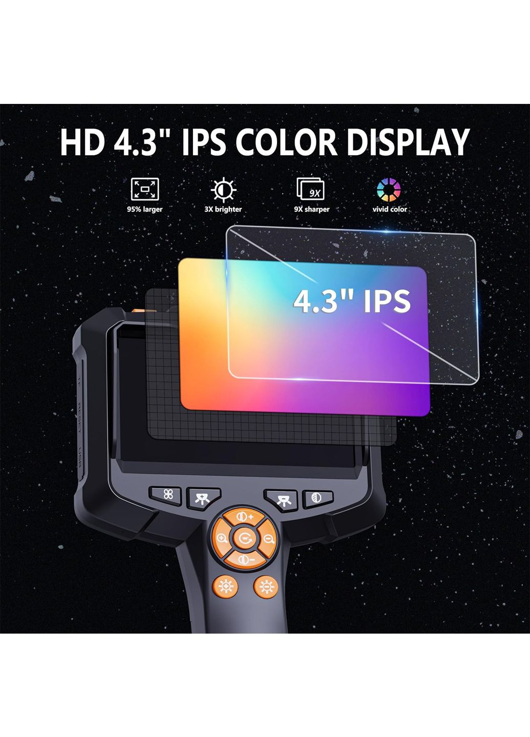 Промышленный видеоэндоскоп с подсветкой G30-M 5м черный Amazon (361268483)