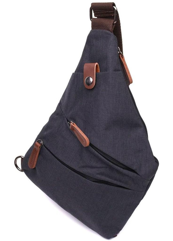 Сумка чоловіча через плече із текстилю слінг Чорний 85709 Vintage (317365287)