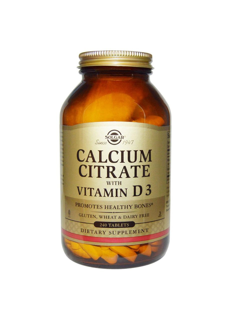 Цитрат кальцію (Calcium Citrate),, 240 таблеток Solgar (364312377)