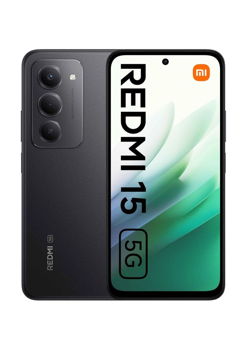 Смартфон Redmi 15 5G 4/128GB Midnight Black_EU Xiaomi (362212859)