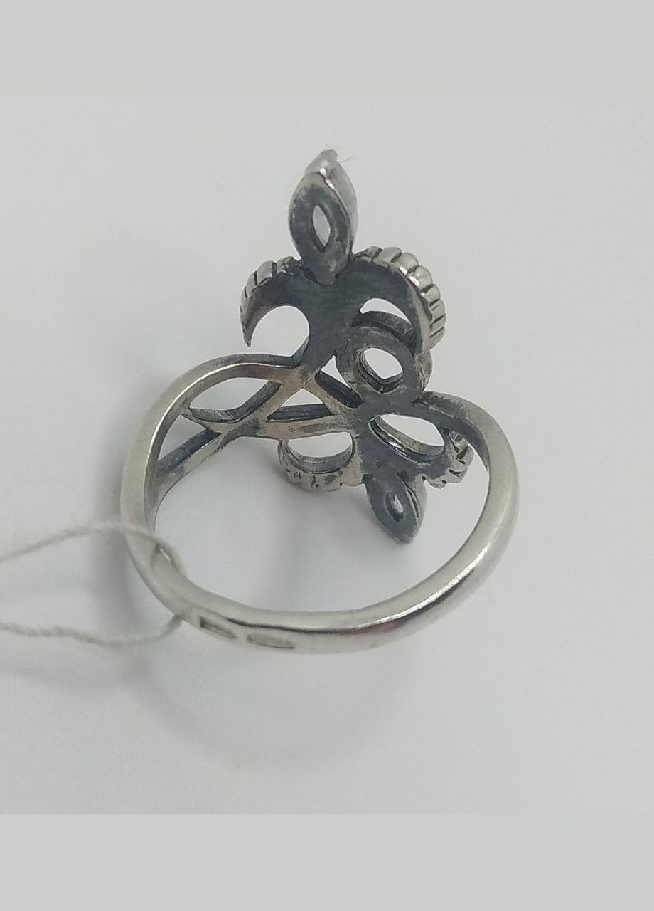 Каблучка срібло 925° 2,96г. чорніння (14с238) Сапфір 14С238 (306432426)