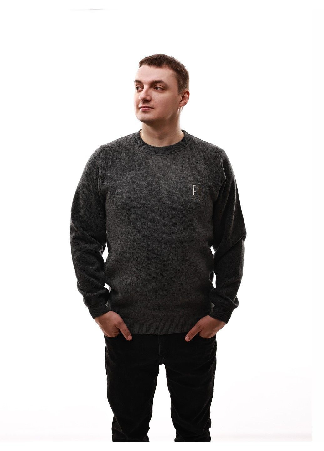 Сірий светр чоловічий No Brand