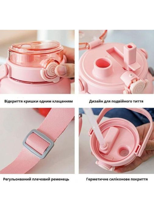 Креативна дитяча пляшка "Ведмедик". Рожева No Brand (296101785)