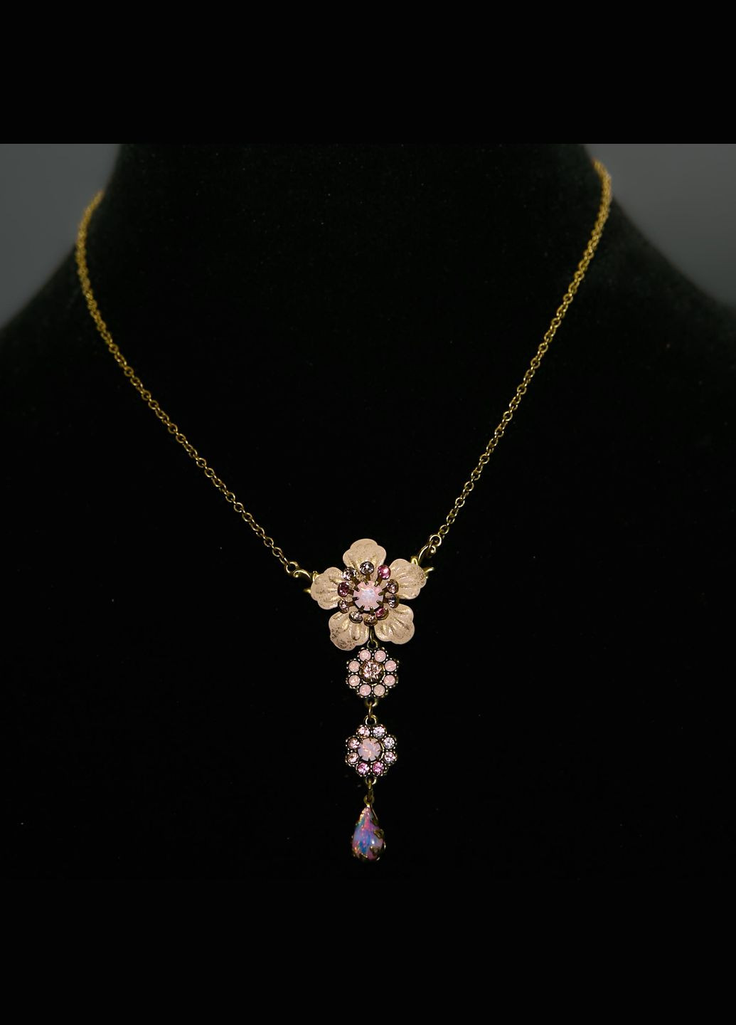 Винтажное колье от "Жемчужная мечта" с кристаллами и жемчужинами Swarovski Michal Negrin (346241920)