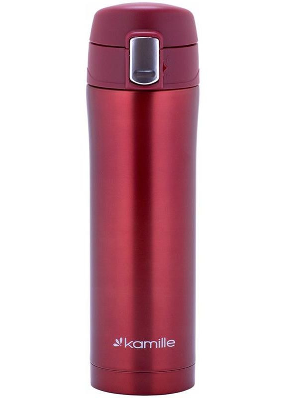 Термос 450мл з нержавіючої сталі термокухоль для гарячих та холодних напоїв з напувалкою Kamille (368986622)