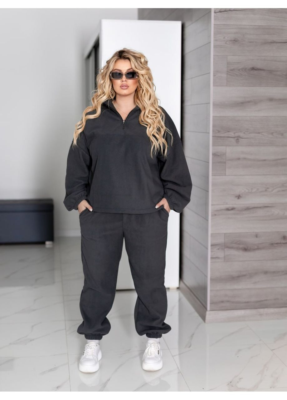 Флісовий спортивний костюм оверсайз — ЗАМІР В ОПИСІ Vione (370655067)