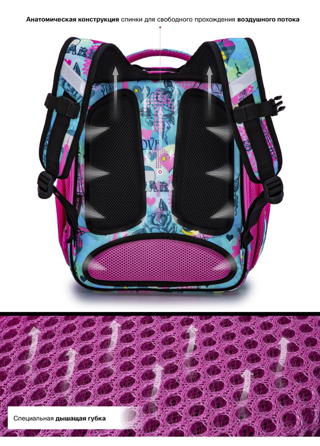 Рюкзак школьный для девочек /SkyName R4-411 Winner (331181663)