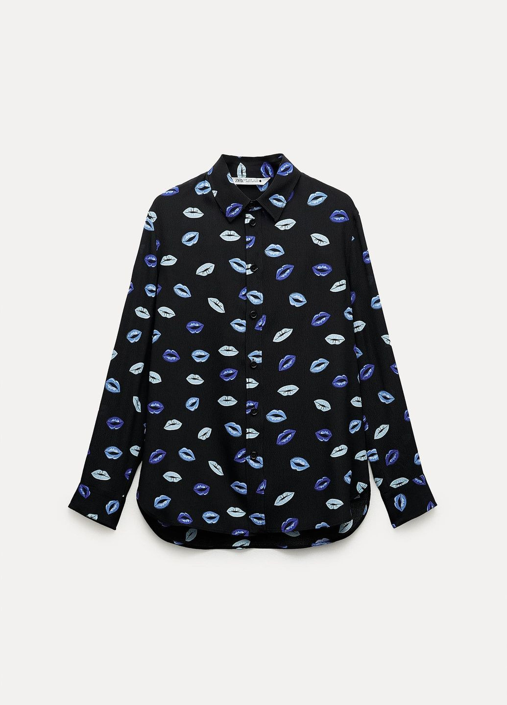 Цветная праздничный рубашка с абстрактным узором Zara