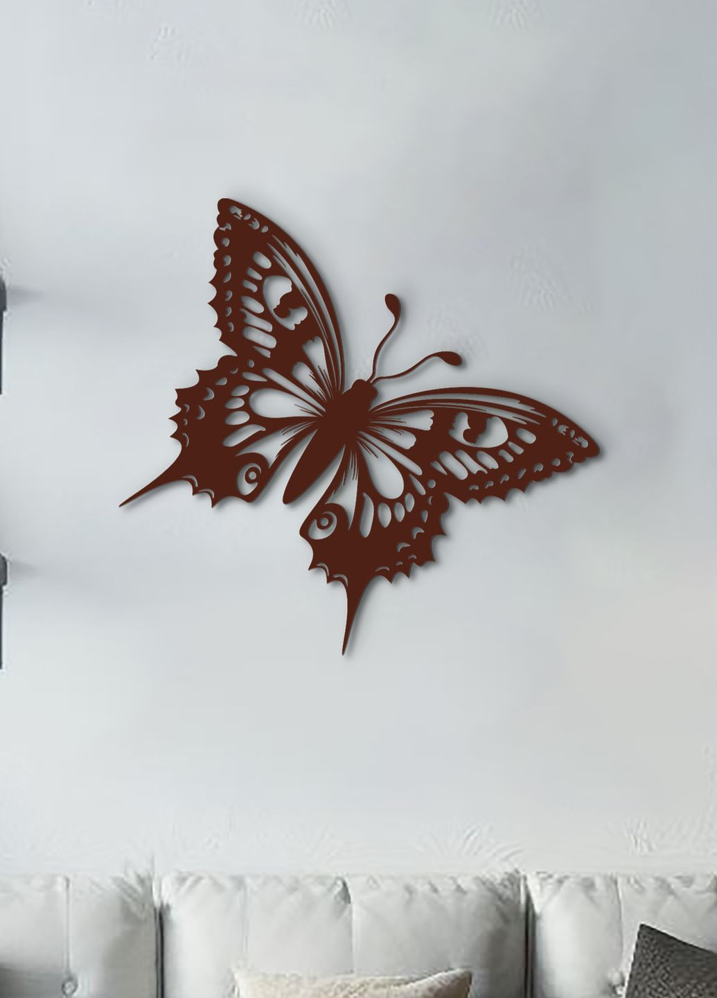 Декор для комнаты, современная картина на стену "Полет бабочки", декоративное панно 35х38 см Woodyard (292112264)