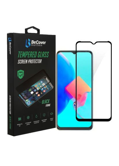Стекло защитное (708161) BeCover Tecno Spark 8C (KG5n) Black (366521607)