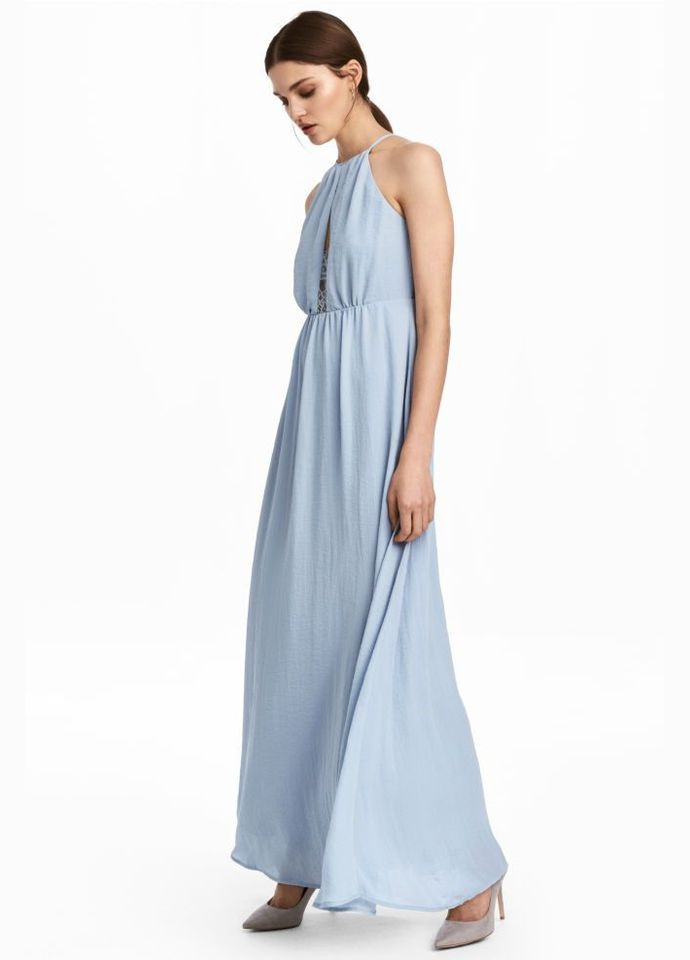 Блакитна сукня максі H&M
