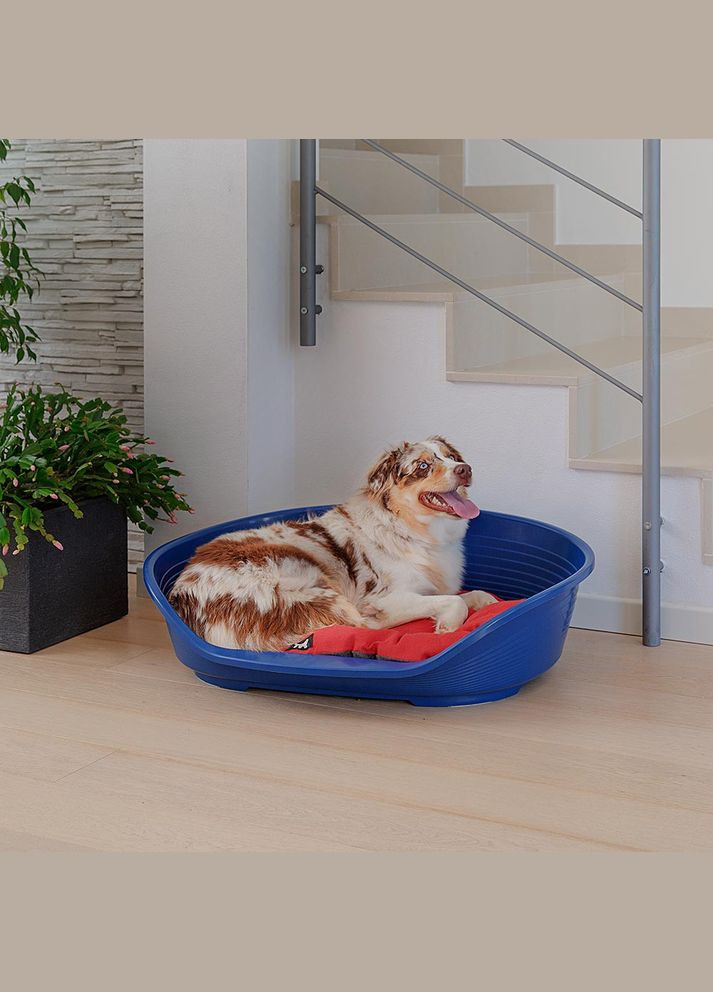 Пластиковий лежачик для собак і котів Siesta Deluxe (Ферпласт Сеєста Деллюкс) 82 х 59.5 x h 25 см - 8, чорний Ferplast (297512063)