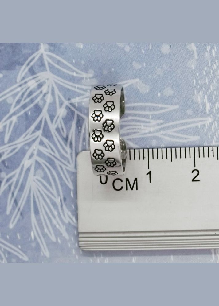 Срібна каблучка "Котячі лапки" 18 No Brand (350667077)