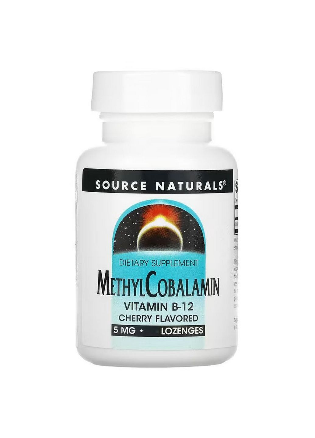 Витамины и минералы Methylcobalamin 5 mg, 60 леденцов Вишня Source Naturals (293418025)