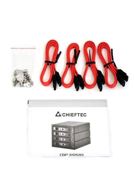 Бекплейн CBP-3141SAS 3x5.25"->4x3.5" HDDs Hot-Swap Aluminium Chieftec (362669066)