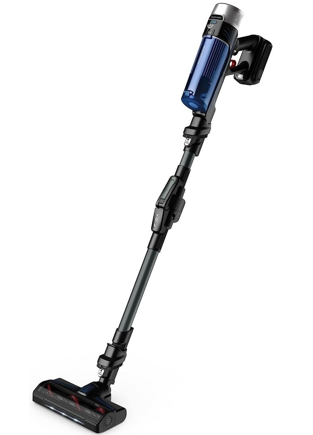 Пилосос безпровідний X-Force 9.6 Aqua Allergy, 250Вт, конт пил -0,44л, срібно-синій Rowenta (315601150)