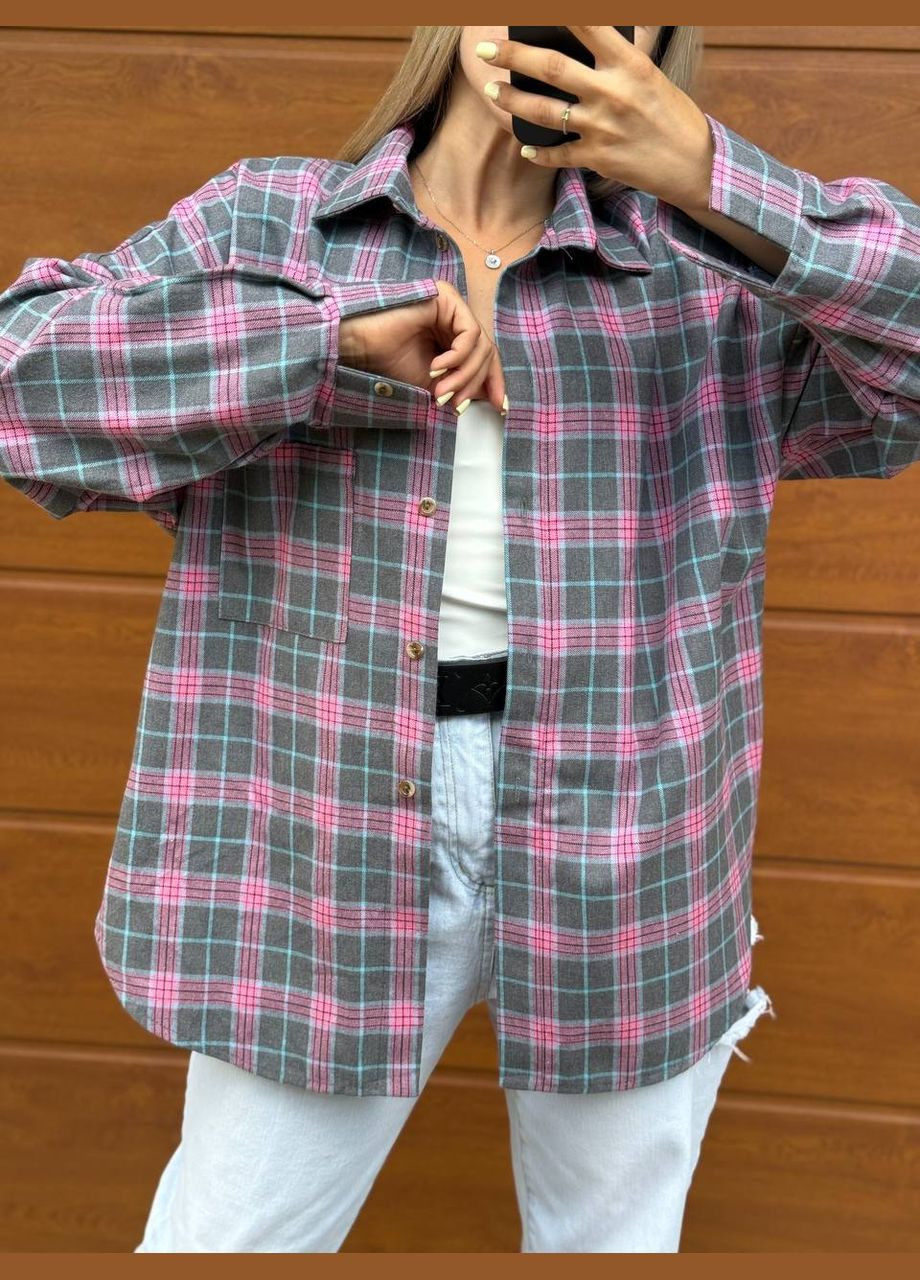 Сорочка у клітинку бавовна Туреччина No Brand (346814680)