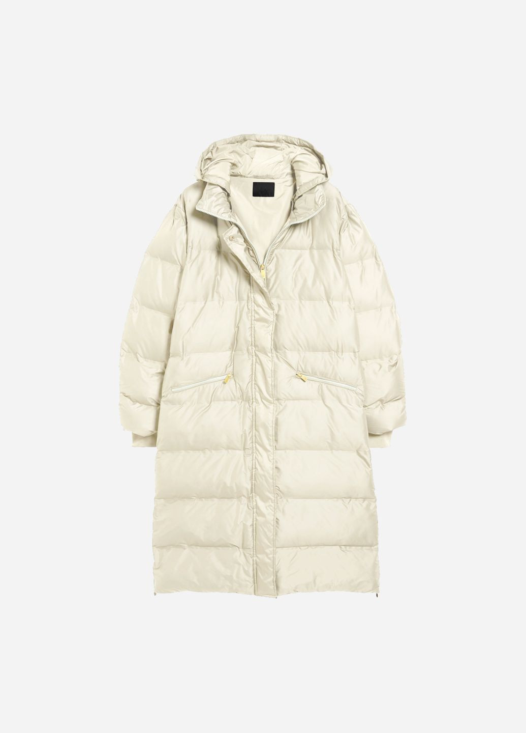 Молочная зимняя стеганая куртка C&A