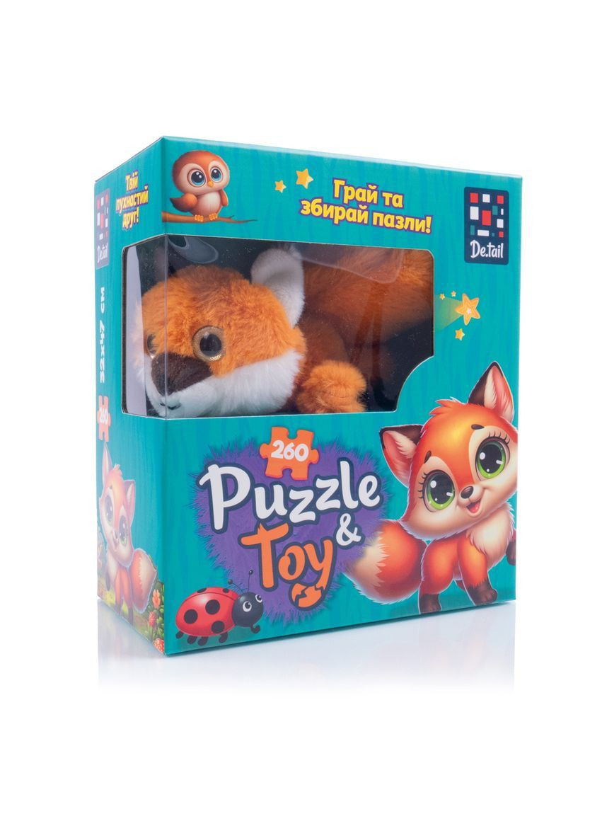 Пазли De.tail. Лисеня 260 деталей DT200-12 - творчий набір для дітей Vladi toys (366861732)
