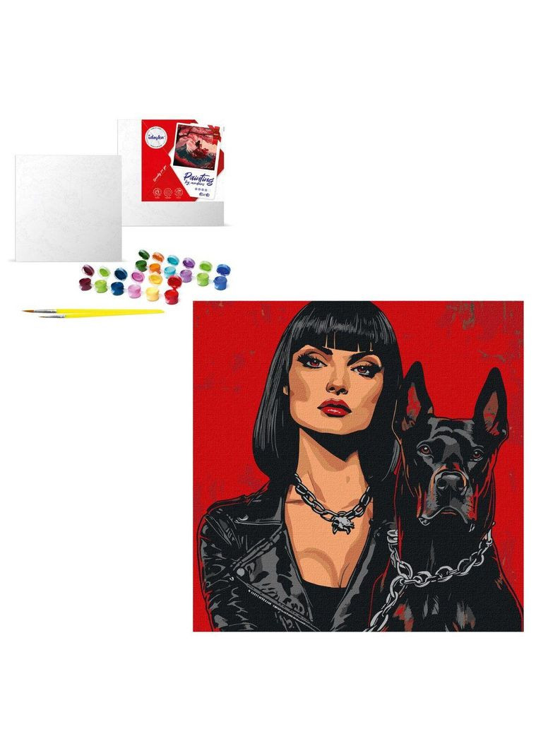 Набір для розпису по номерах "Небезпечні", полотно 40х40 см (KHO8546) Ідейка (339402507)