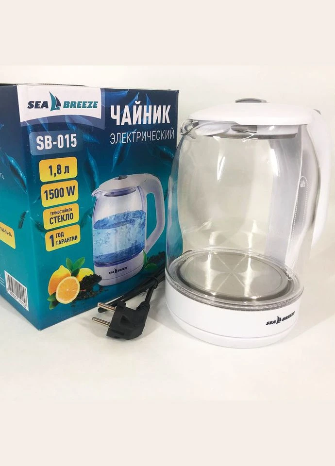 Електрочайник скляний (SB-015) Sea Breeze (328601122)