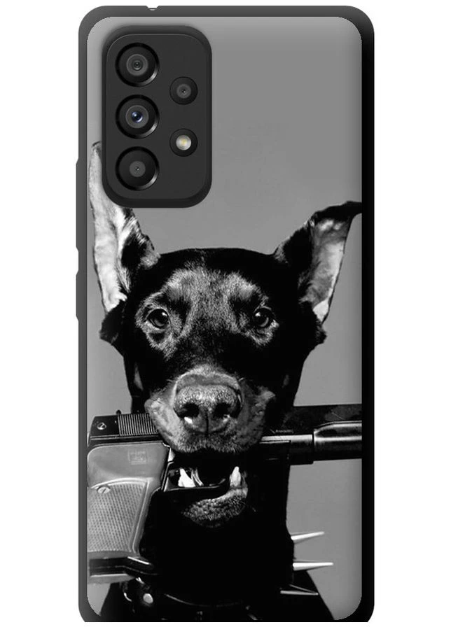 TPU чорний чохол 'Доберман' для Endorphone Samsung Galaxy A53 A536E (282618718)